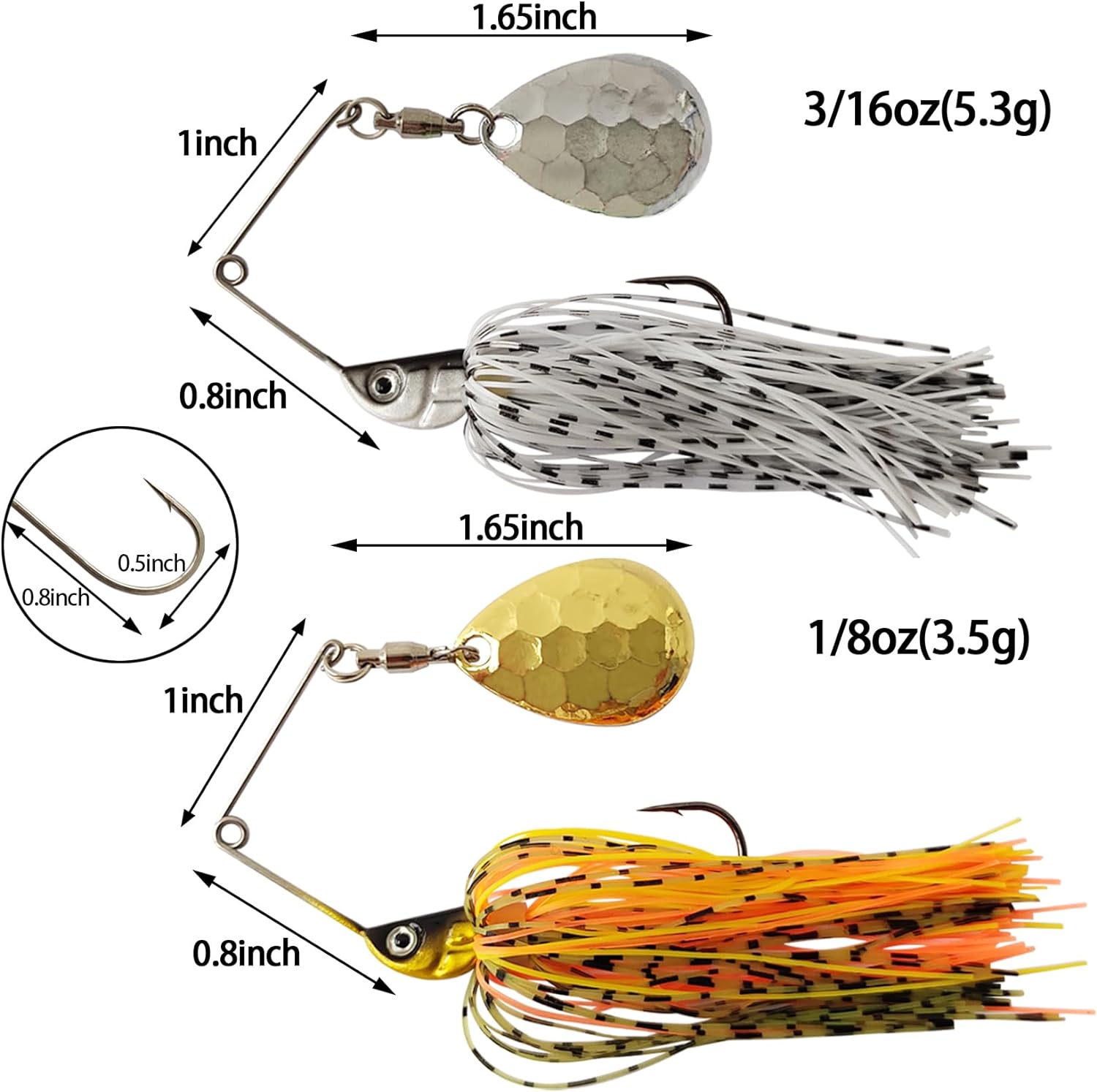Eupheng Spinner Bait Spoon Wir - Fishing Lure Buzzbait avis et prix