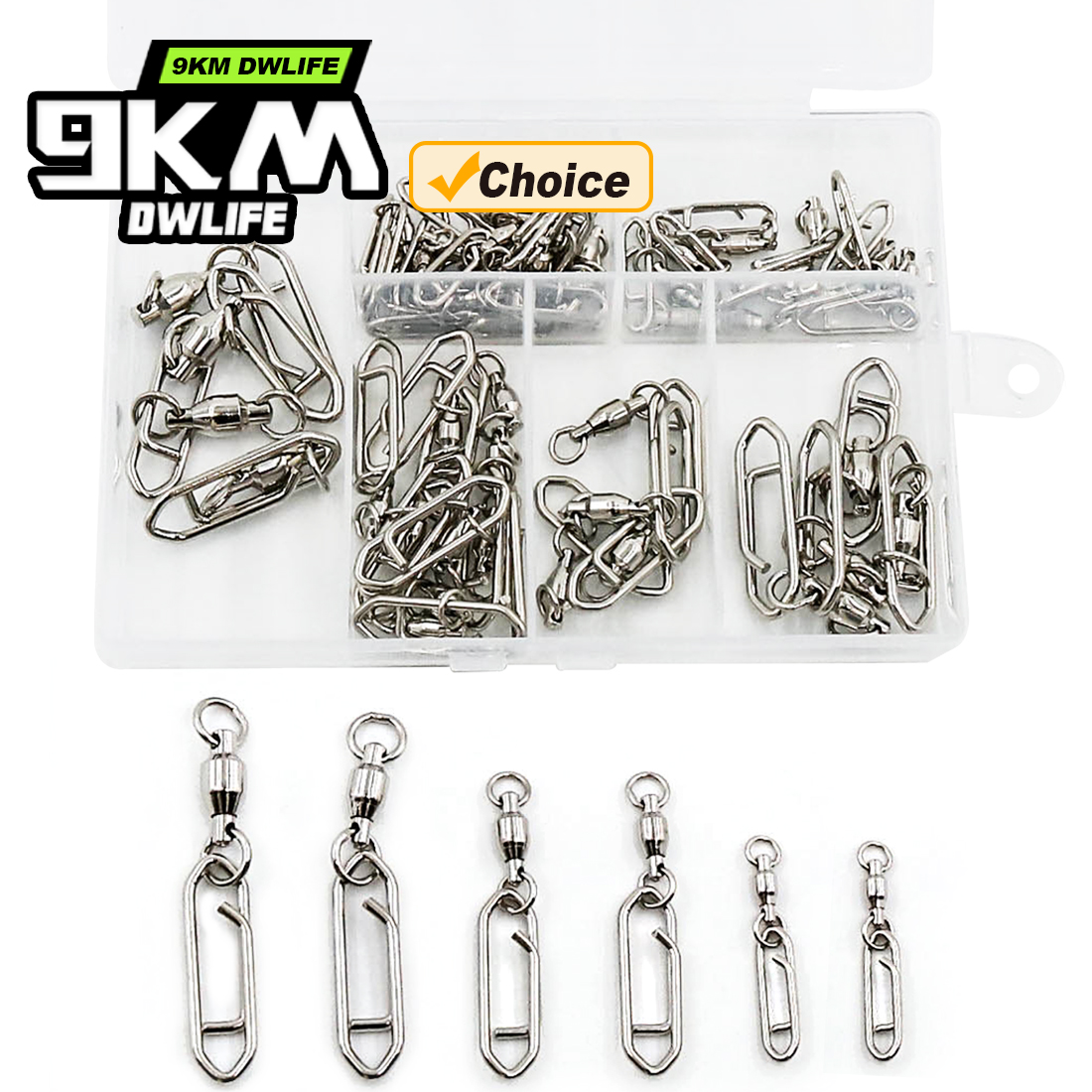 9KM Fishing Swivel Snap Kit 50 - Fishing Lure Making Kit avis et prix