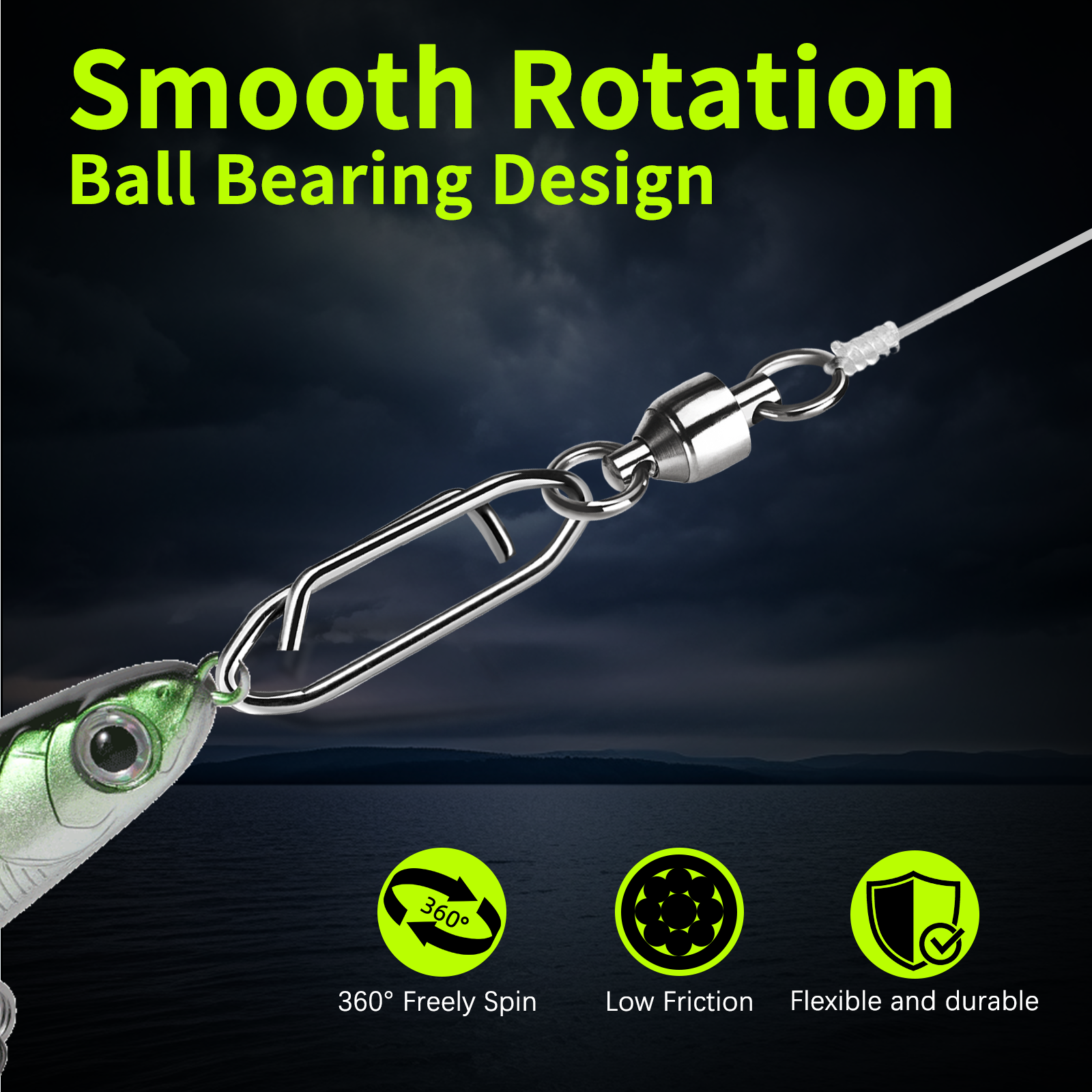 9KM Fishing Swivel Snap Kit 50 - Fishing Lure Making Kit avis et prix