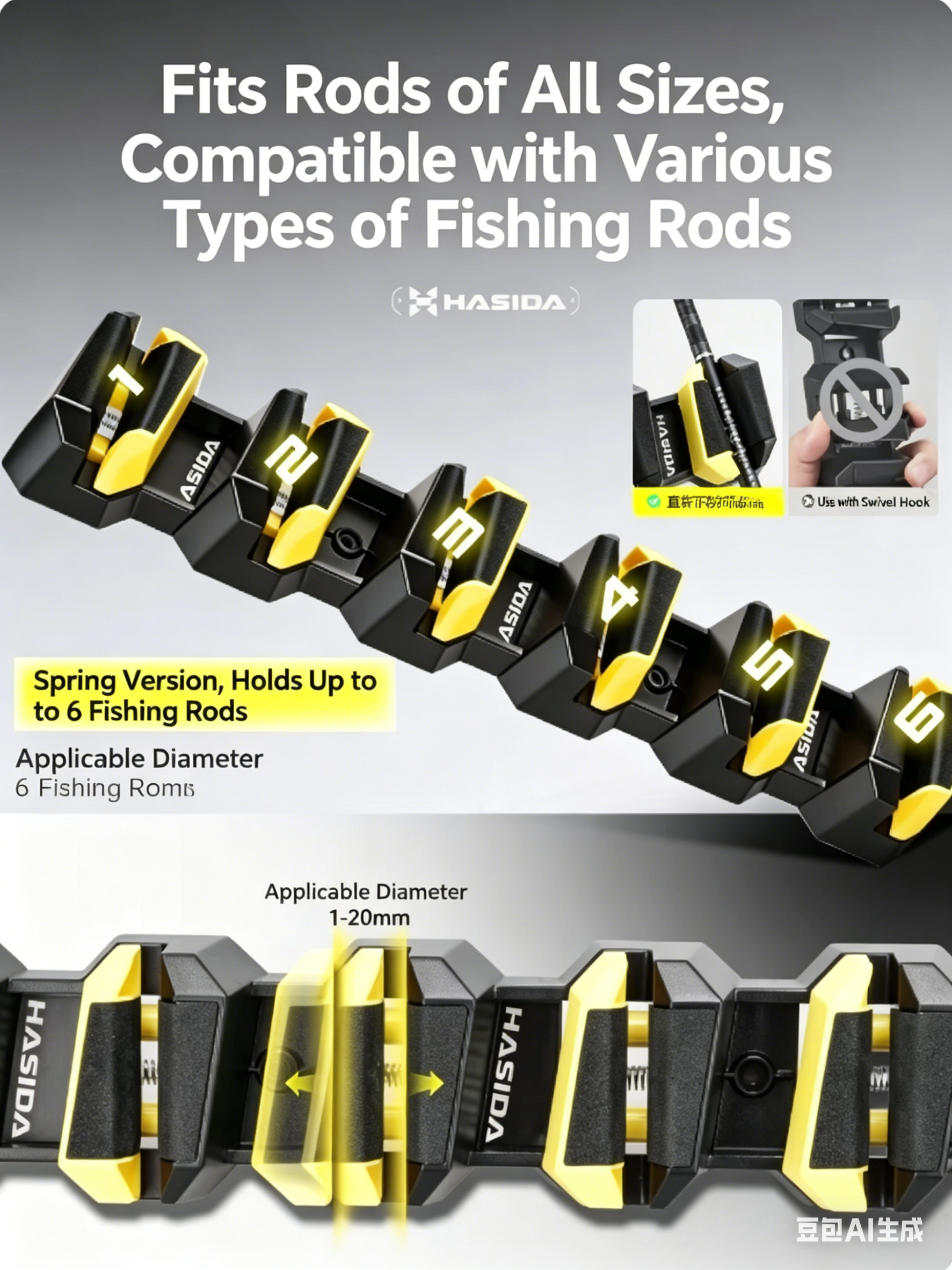 HISTAR Soft Rubber Wall-Mounte - Fishing Lure Accessories avis et prix
