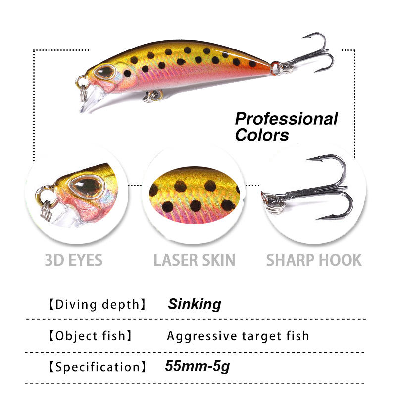 WESTBASS 1PX Micro Minnow Lure - Fishing Lure Popper avis et prix