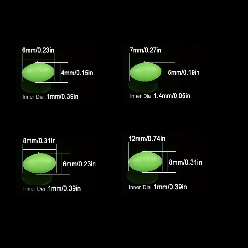 100pcs/lot Oval Night Luminous - Fishing Lure Topwater avis et prix