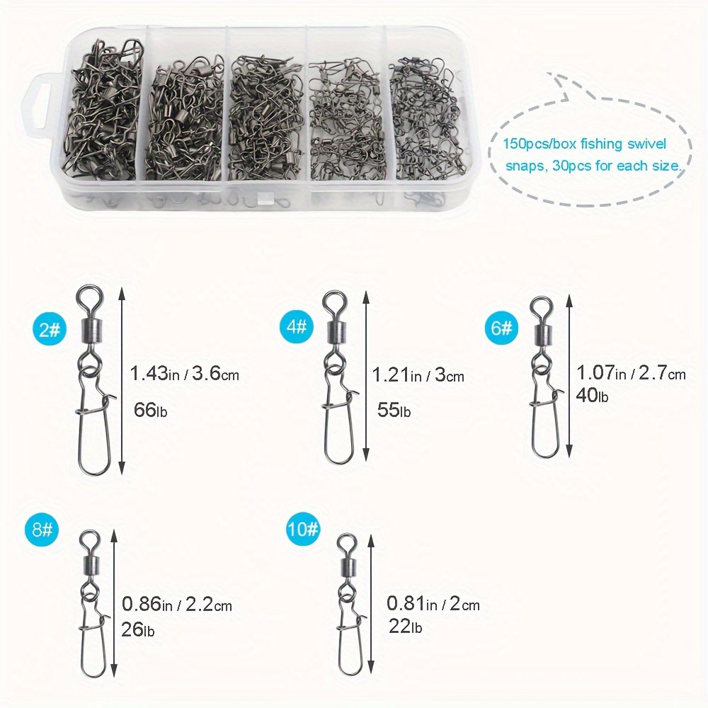 95/210 PCS Set Fishing Connect - Fishing Lure Accessories avis et prix