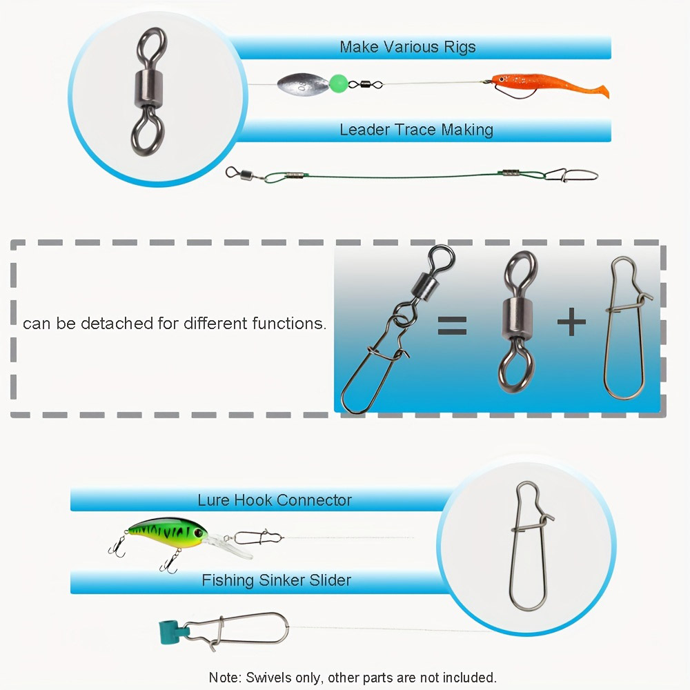 95/210 PCS Set Fishing Connect - Fishing Lure Accessories avis et prix