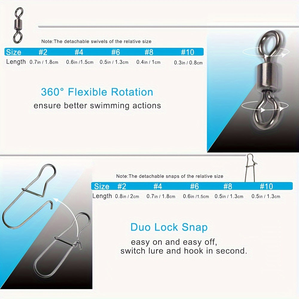 95/210 PCS Set Fishing Connect - Fishing Lure Accessories avis et prix