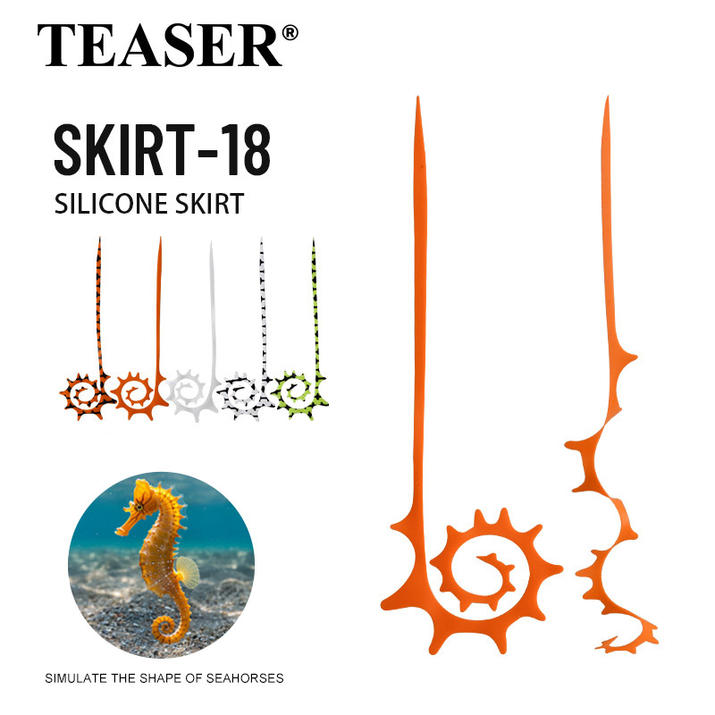 TEASER 5pcs SKIRT-18 145mm Sil - Fishing Lure Jig avis et prix