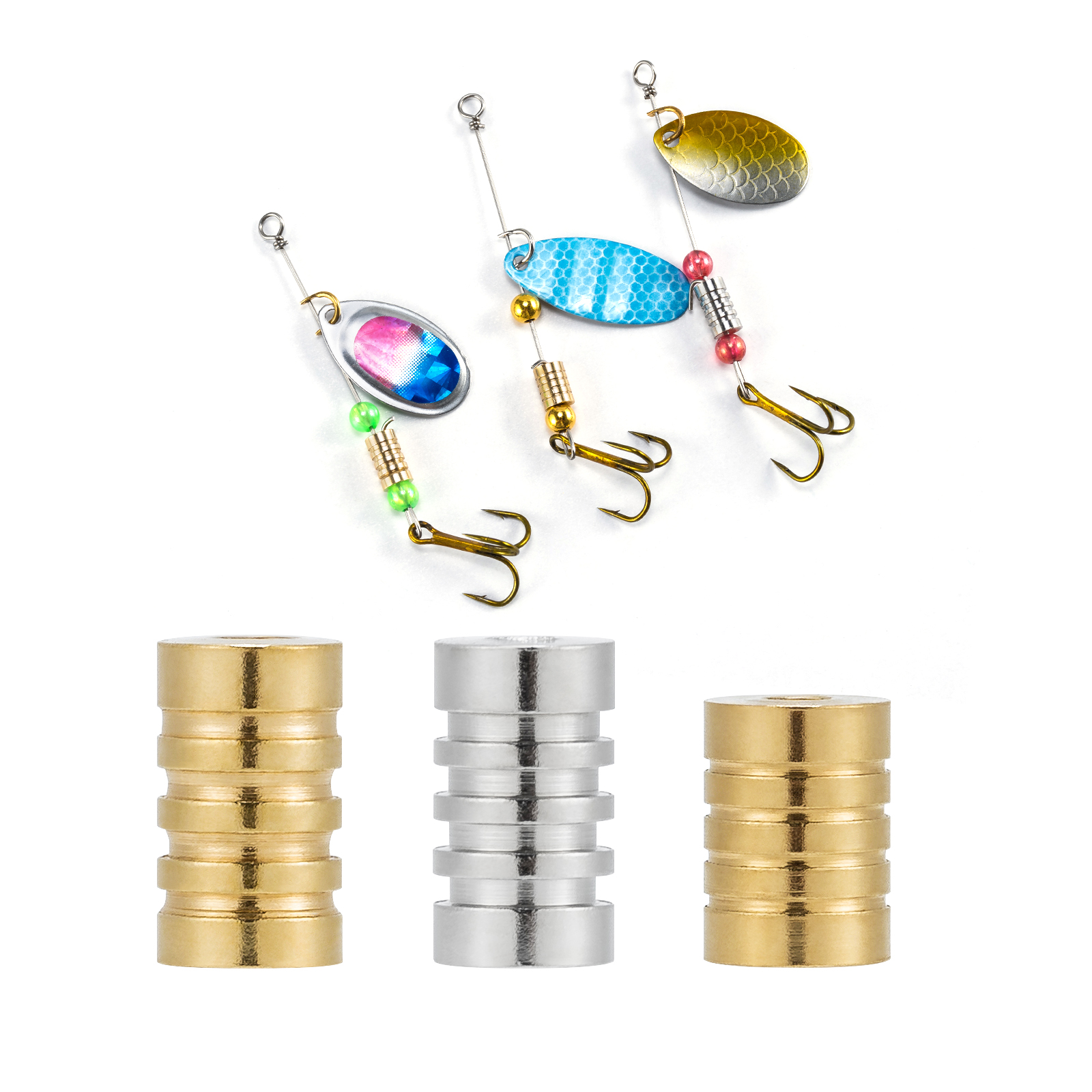 10PCS Fishing Spinner Bead Lur - Fishing Lure Spinnerbait avis et prix