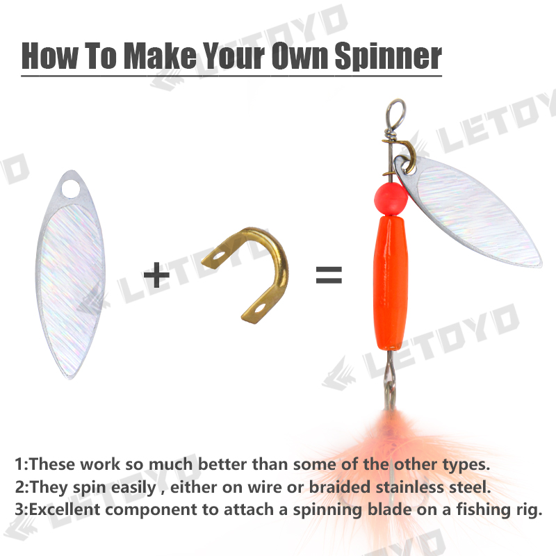 LETOYO 100pcs Folded Clevises  - Fishing Lure Making Kit avis et prix