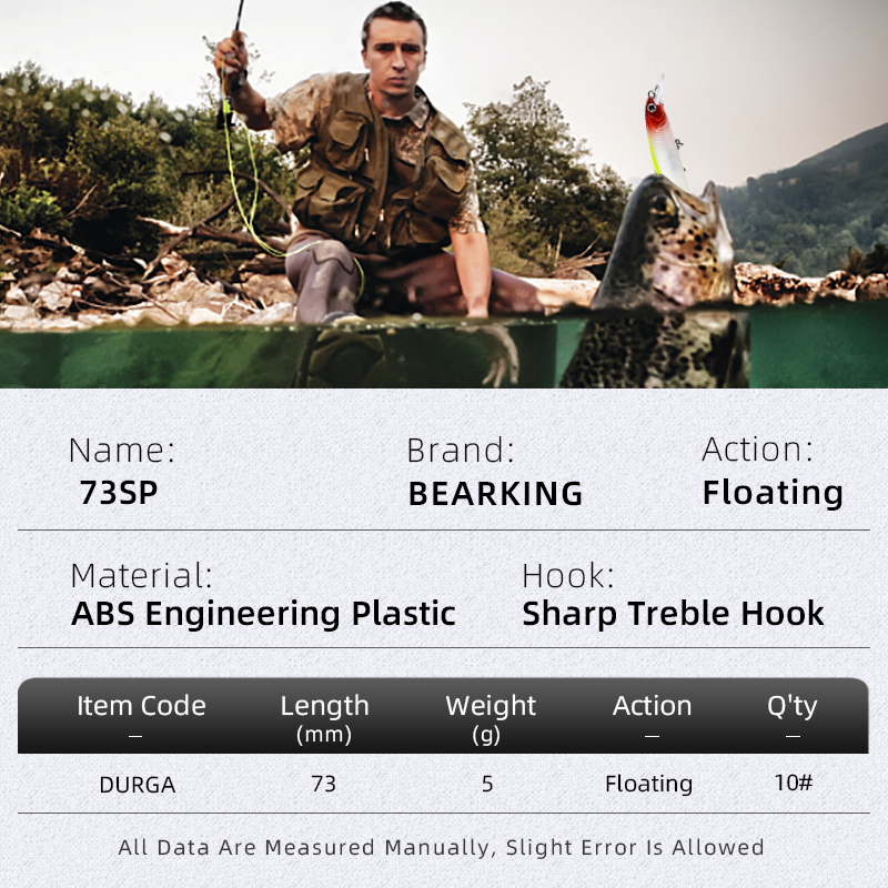 BEARKING New model 73mm 5g pro - Fishing Lure Crankbait avis et prix