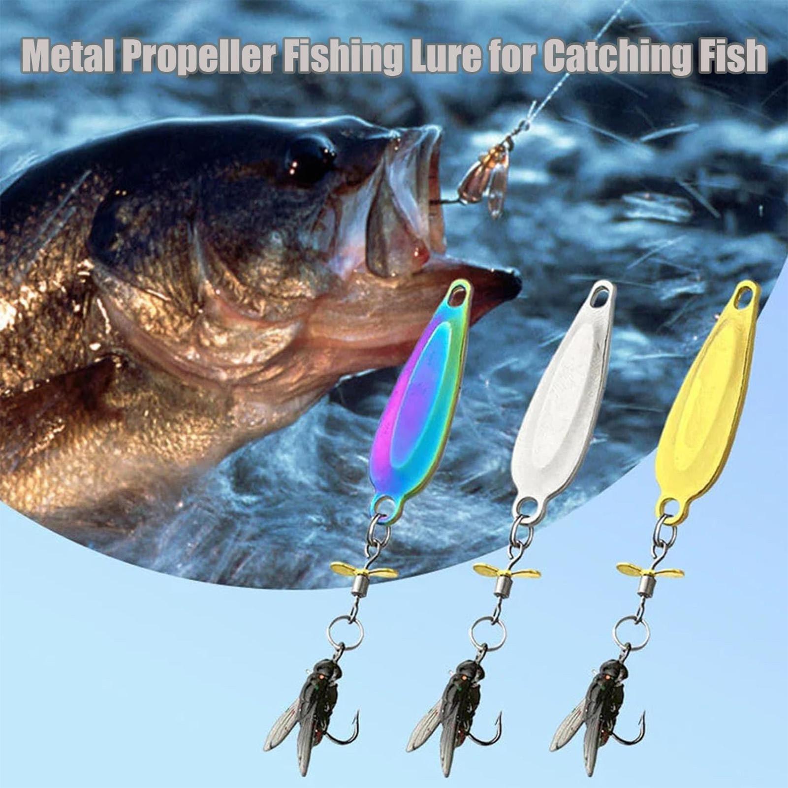 3 Pack Metal Spinner Baits 3D  - Fishing Lure Blade Bait avis et prix