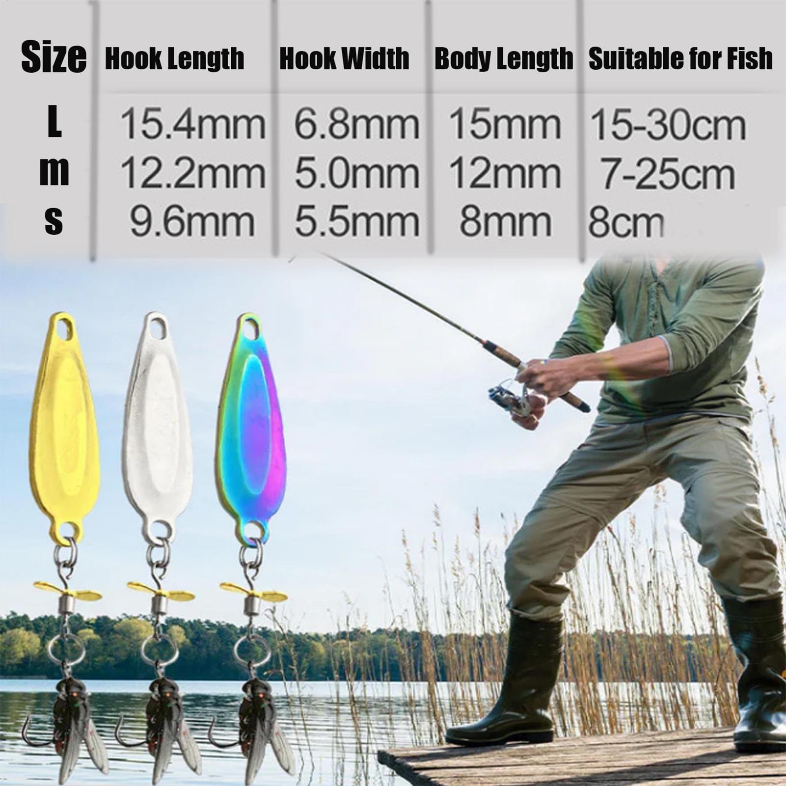 3 Pack Metal Spinner Baits 3D  - Fishing Lure Blade Bait avis et prix