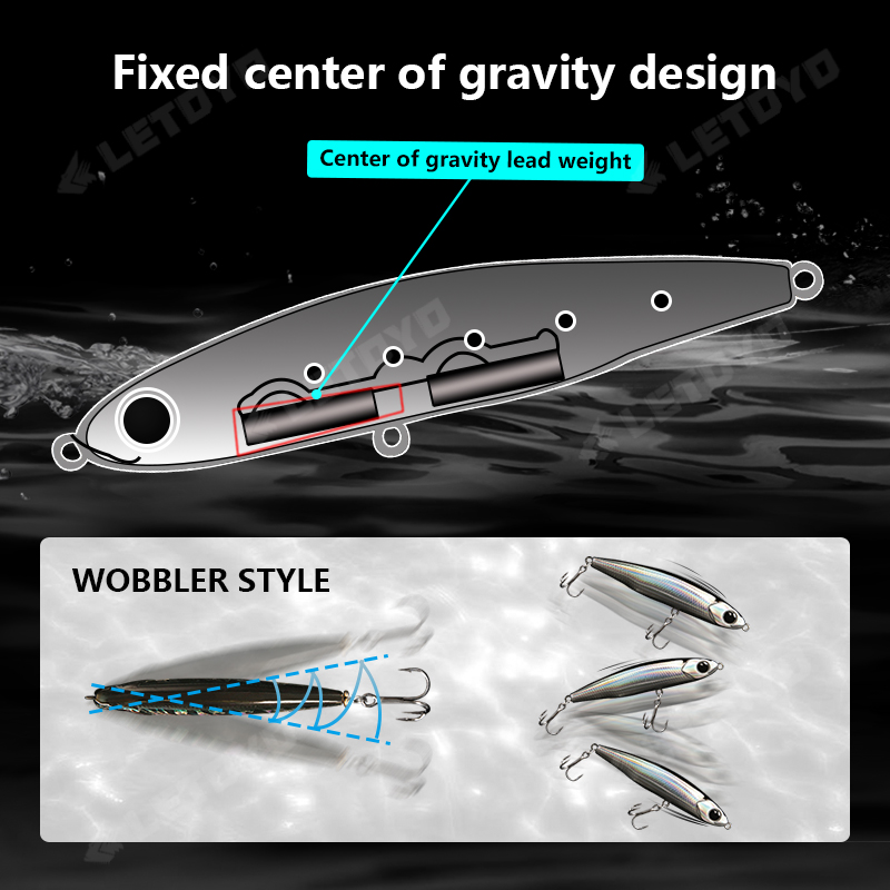 LETOYO Sinking Pencil 17g 12g- - Fishing Lure Swimbait avis et prix