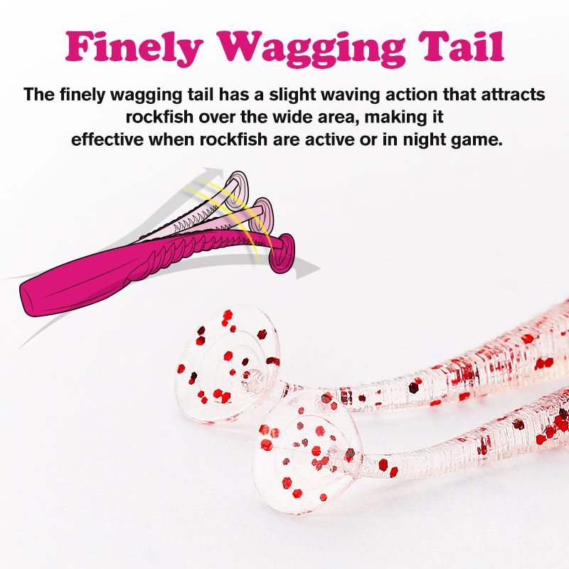 TSURINOYA 38mm 0.4g Soft Fishi - Fishing Lure Soft Plastic avis et prix