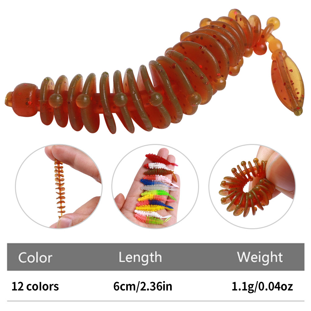 20pcs  6cm 1.1g  Soft Lures Ar - Fishing Lure Soft Plastic avis et prix