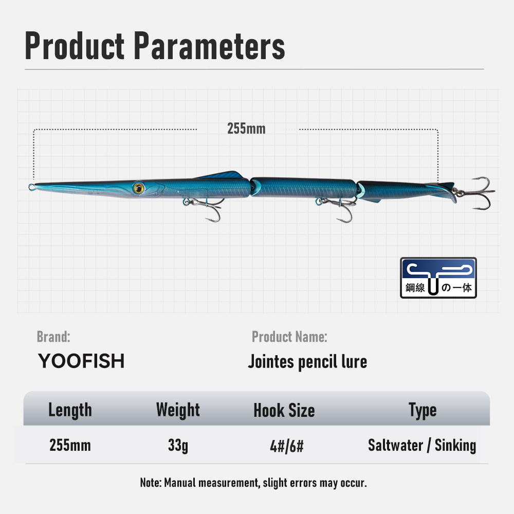 YOOFISH Jointed Pencil Bait 3  - Fishing Lure Popper avis et prix