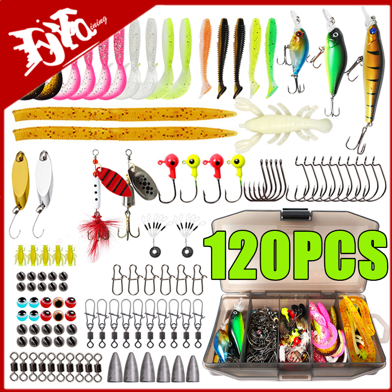 New 120PCS Fishing Lure Set So - Fishing Lure Making Kit avis et prix