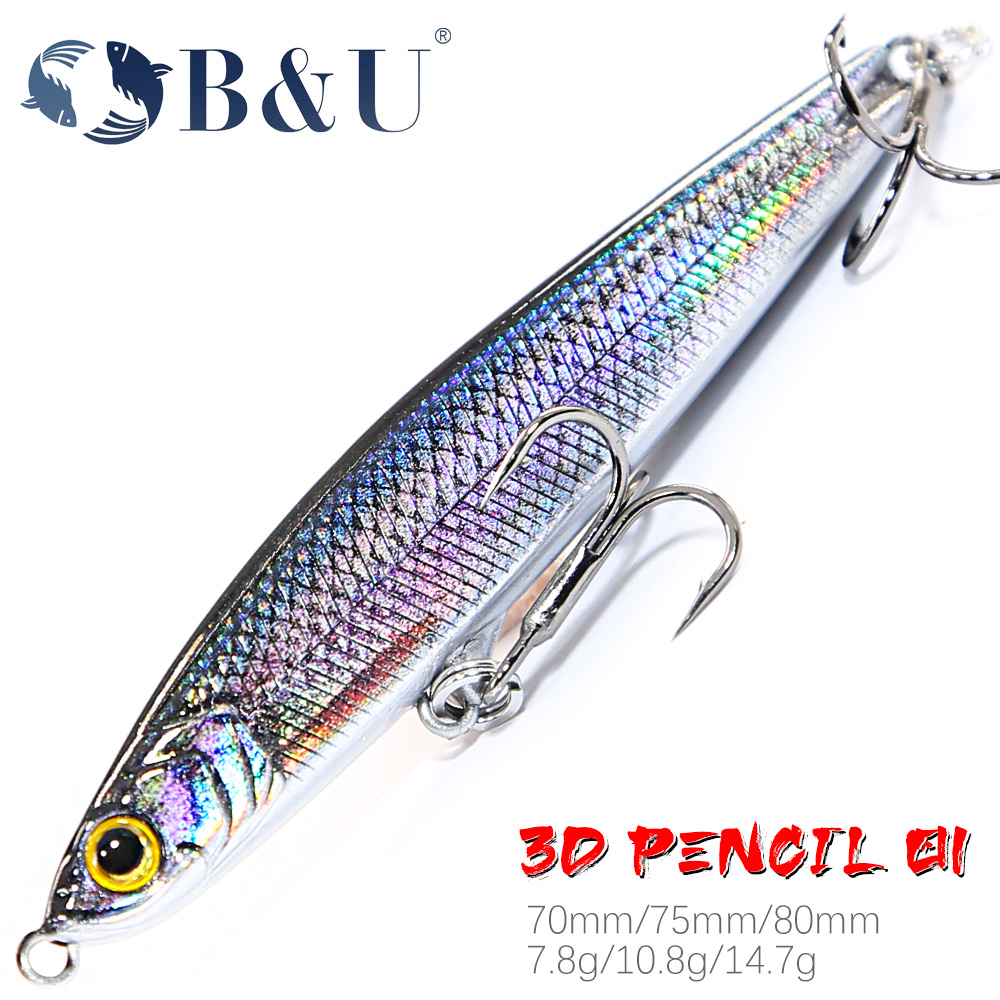 B&U Sinking Pencil Jerk Fishin - Fishing Lure Jerkbait avis et prix