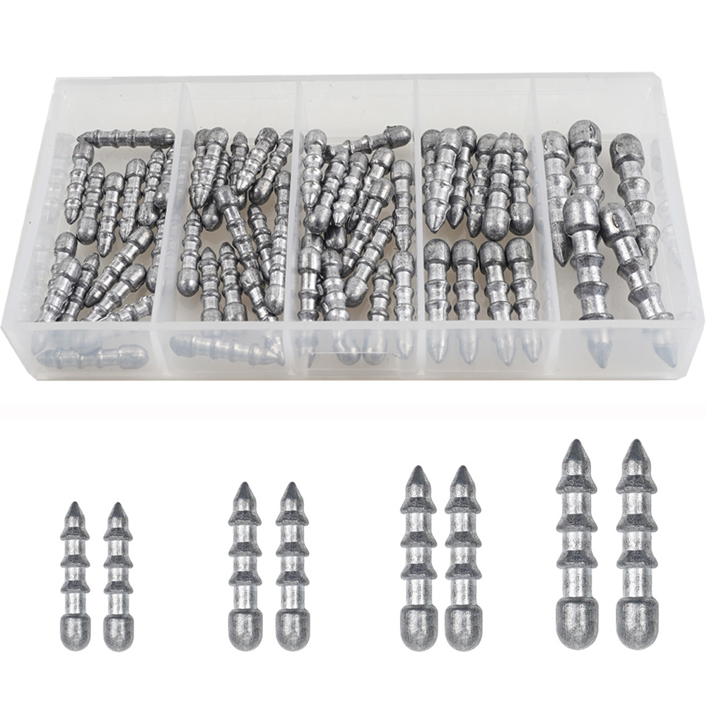 60PCS Nail weights Worm Fishin - Fishing Lure Accessories avis et prix
