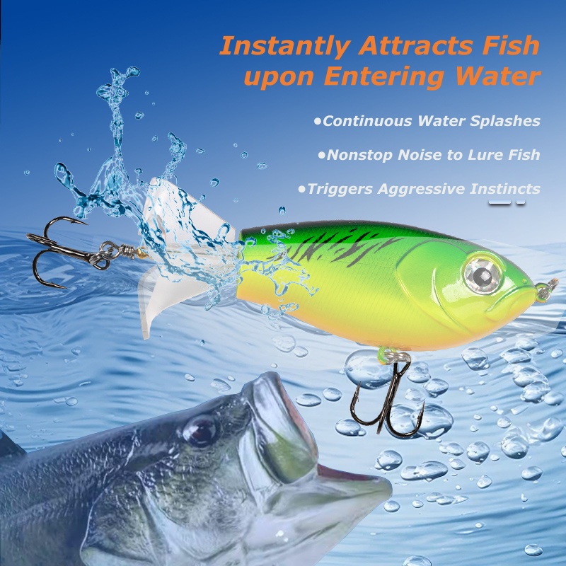 Wondersee 3-Blade Topwater Fis - Fishing Lure Blade Bait avis et prix