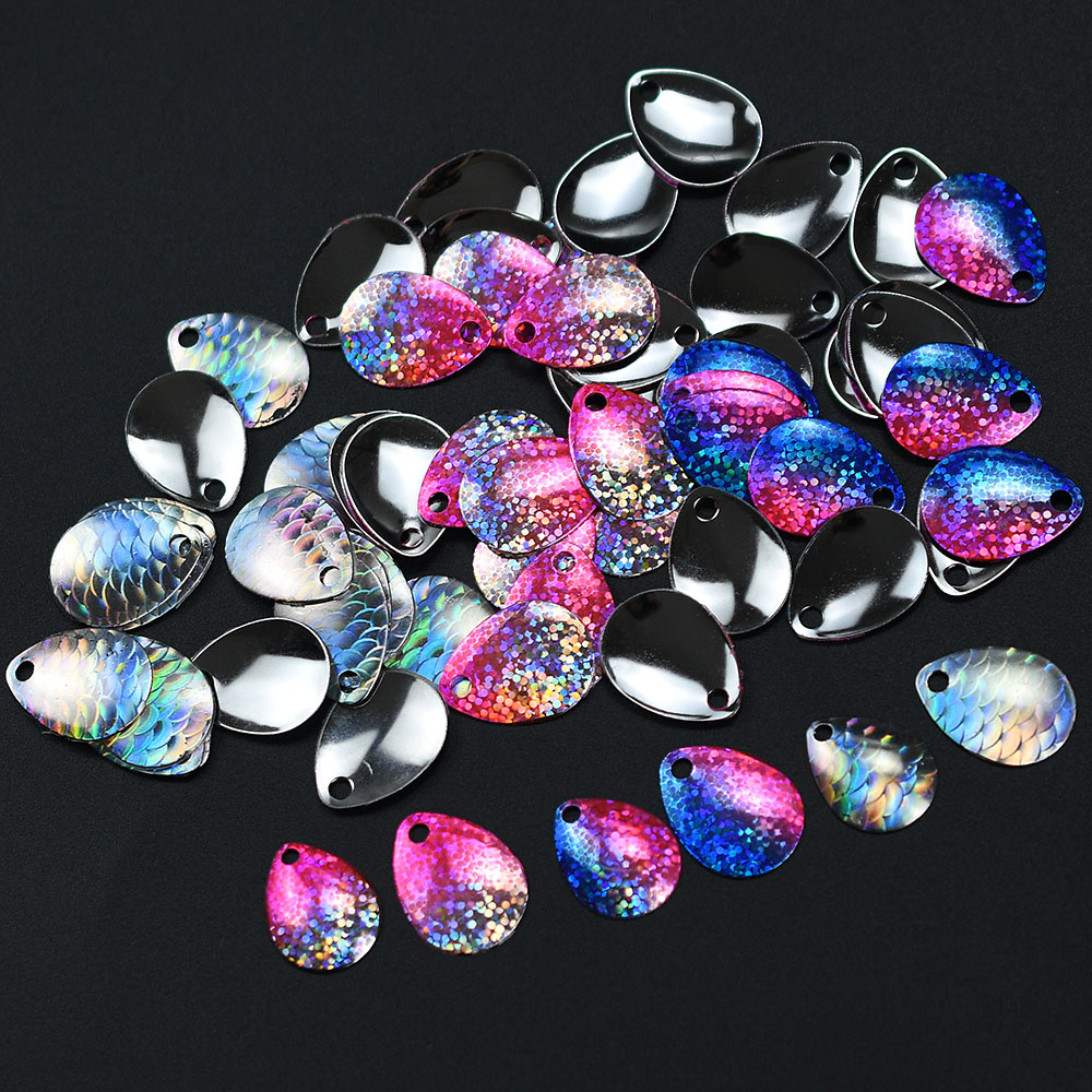 6Pcs Iridescent Fish Scale Spo - Fishing Lure Blade Bait avis et prix