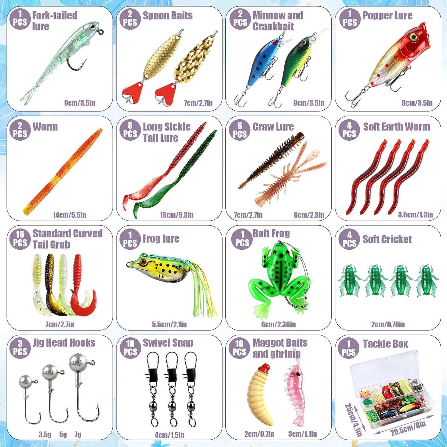 71Pcs Fishing Lures Kit with T - Fishing Lure Crankbait avis et prix