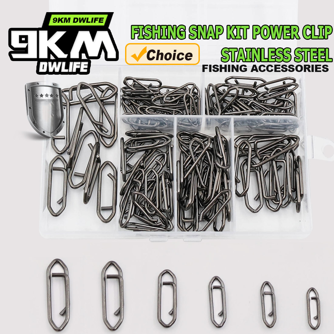 9KM Fishing Snap Kit 110pcs Po - Fishing Lure Making Kit avis et prix