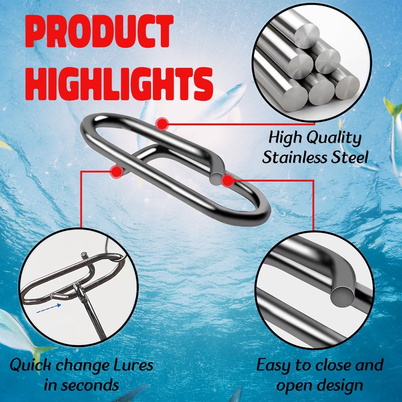 9KM Fishing Snap Kit 110pcs Po - Fishing Lure Making Kit avis et prix