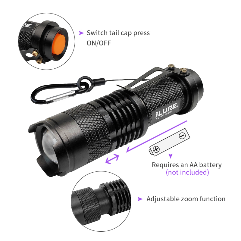 Mini UV Flashlight 395nm Ultra - Fishing Lure Making Kit avis et prix