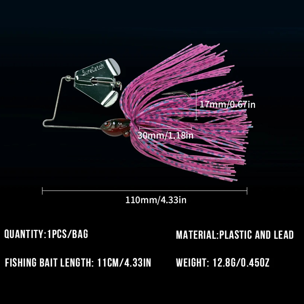 1pcs 12.8g Spinnerbait Fishing - Fishing Lure Blade Bait avis et prix