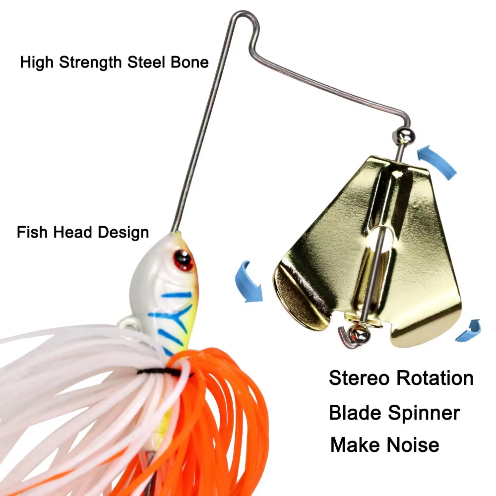 1pcs 12.8g Spinnerbait Fishing - Fishing Lure Blade Bait avis et prix