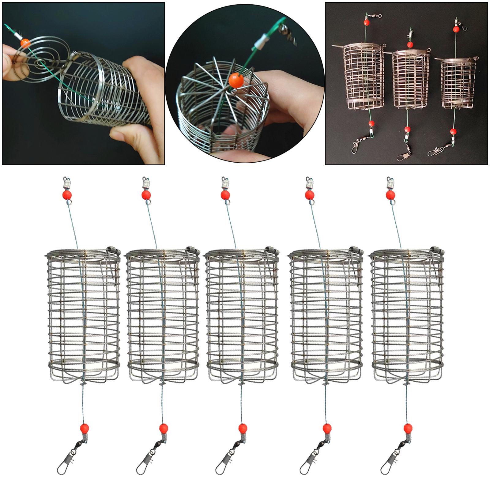 5x Solid Fishing Feeder Cage T - Fishing Lure Box avis et prix