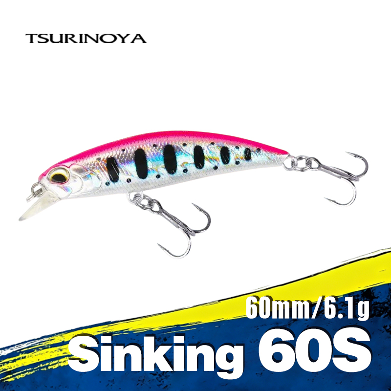 TSURINOYA  Sinking Minnow 60S  - Fishing Lure Jerkbait avis et prix