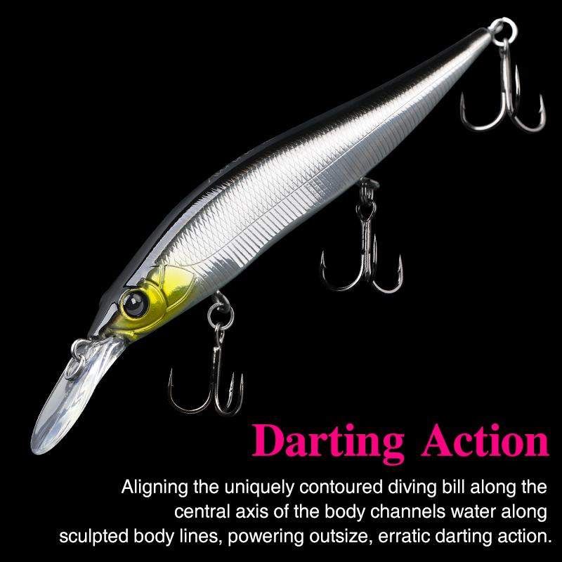 TSURINOYA  Suspending Minnow J - Fishing Lure Jerkbait avis et prix