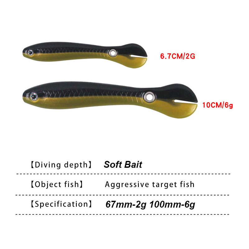 YUCONG 3/5PCS Soft Fishing Bai - Fishing Lure Swimbait avis et prix