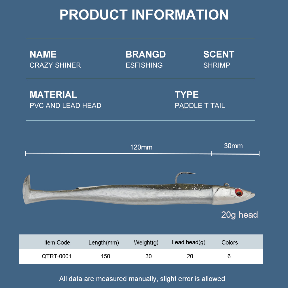 ESFISHING Fishing Lures Crazy  - Fishing Lure Soft Plastic avis et prix