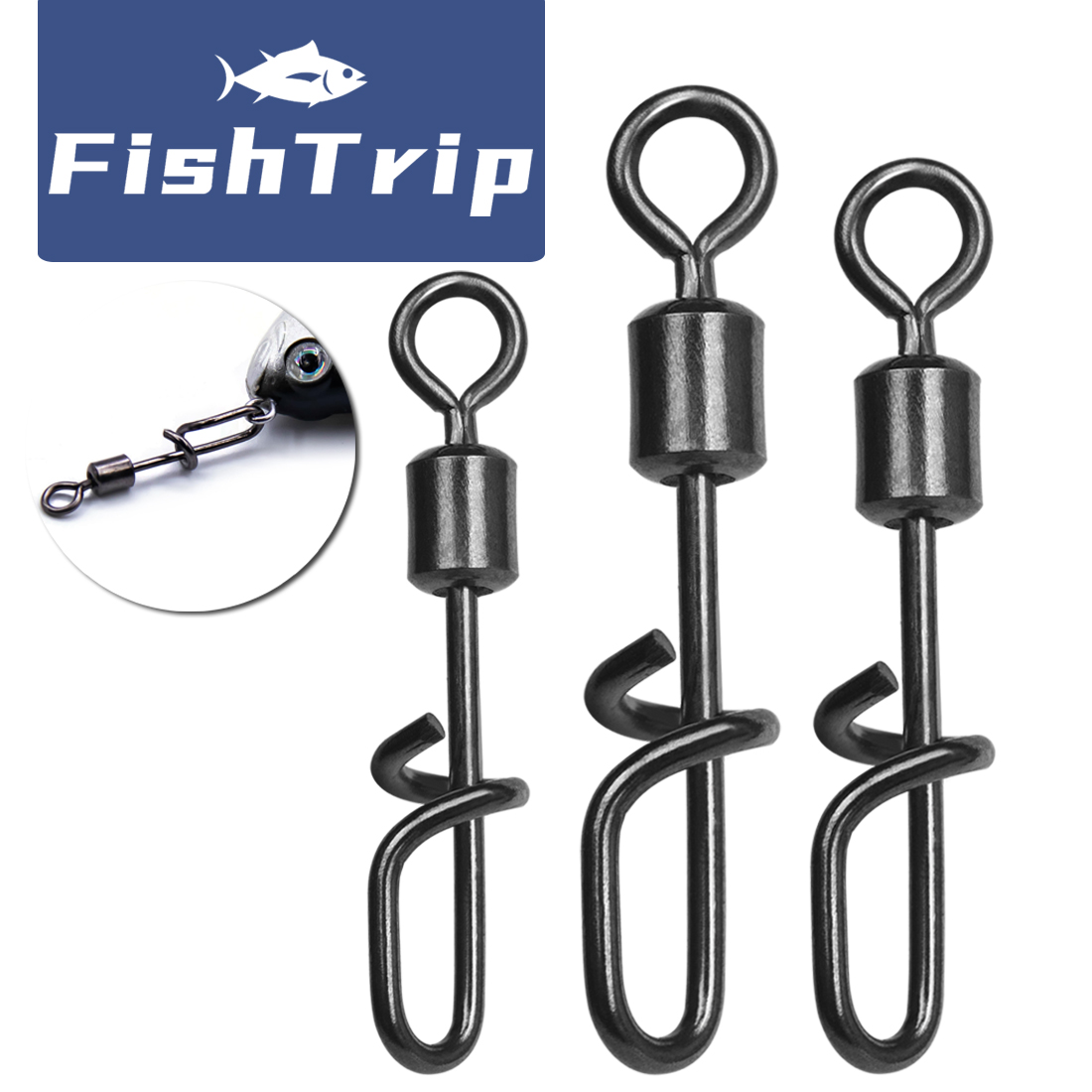 FishTrip Fishing Swivel Snap T - Fishing Lure Accessories avis et prix