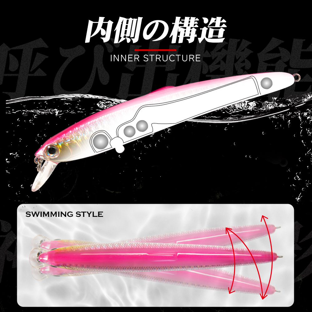 Hunthouse Saruna Minnow Jerkba - Fishing Lure Jerkbait avis et prix
