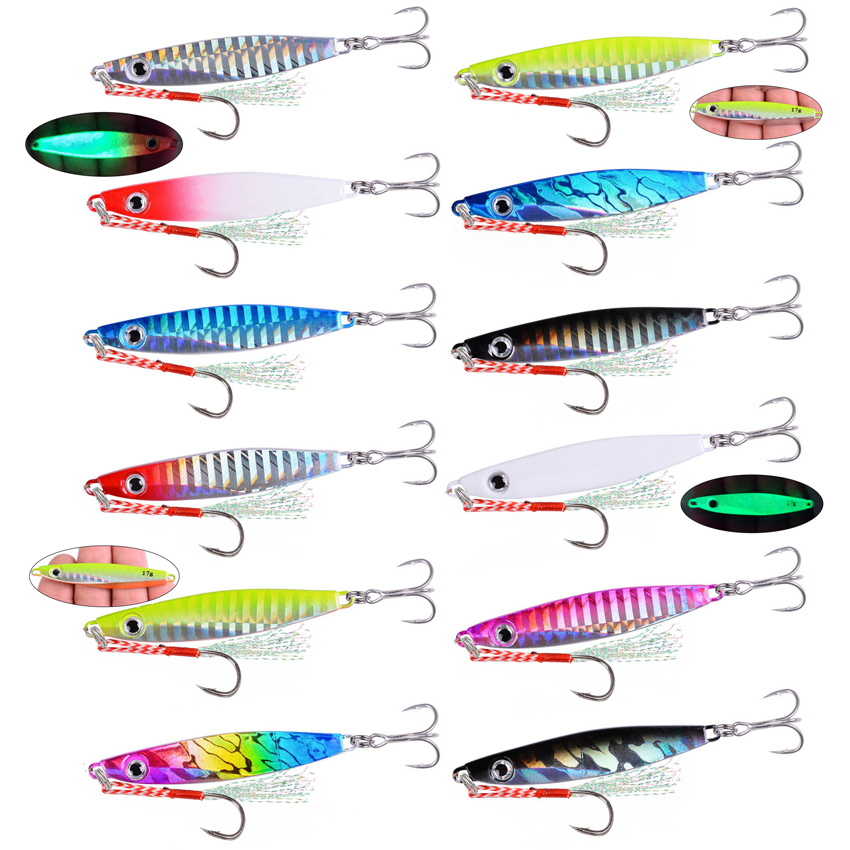 12pcs Fishing Metal Lures Jig  - Fishing Lure Blade Bait avis et prix