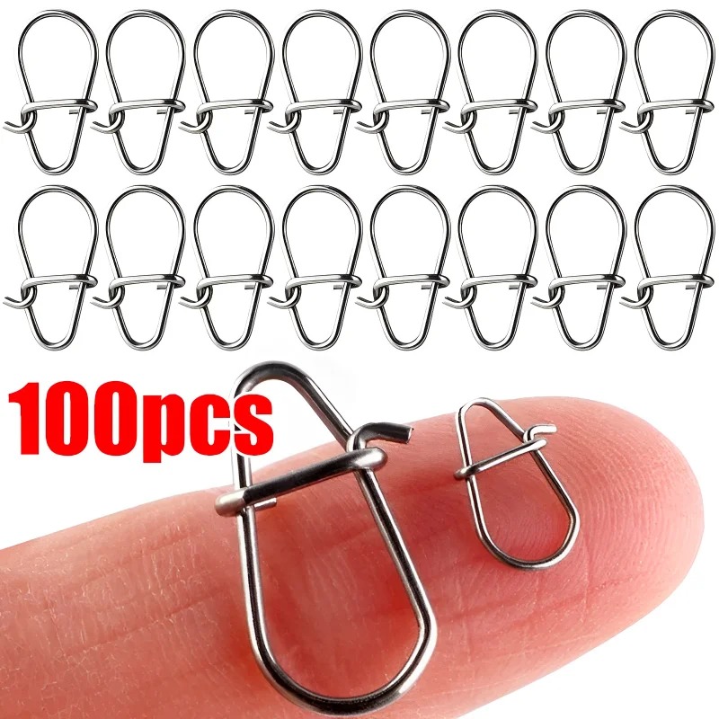 100PCS Stainless Steel Fishing - Fishing Lure Accessories avis et prix