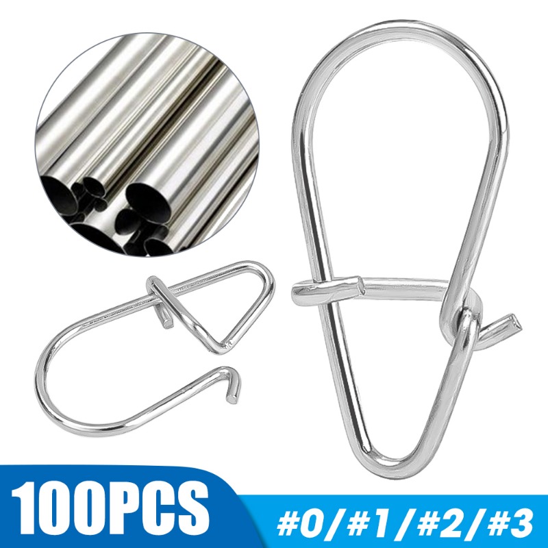 100PCS Stainless Steel Fishing - Fishing Lure Accessories avis et prix