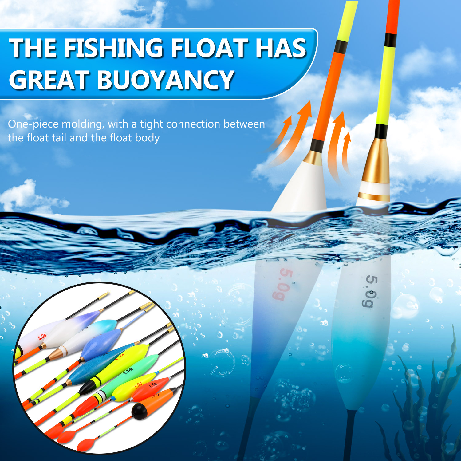 EVA Fishing Float Set 10pc 1.5 - Fishing Lure Topwater avis et prix