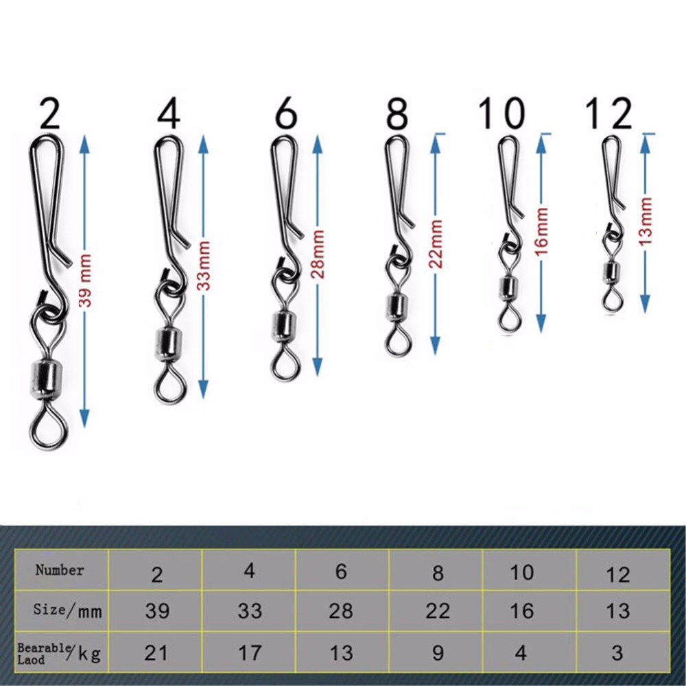 50pcs Box Rolling Swivel With  - Fishing Lure Box avis et prix
